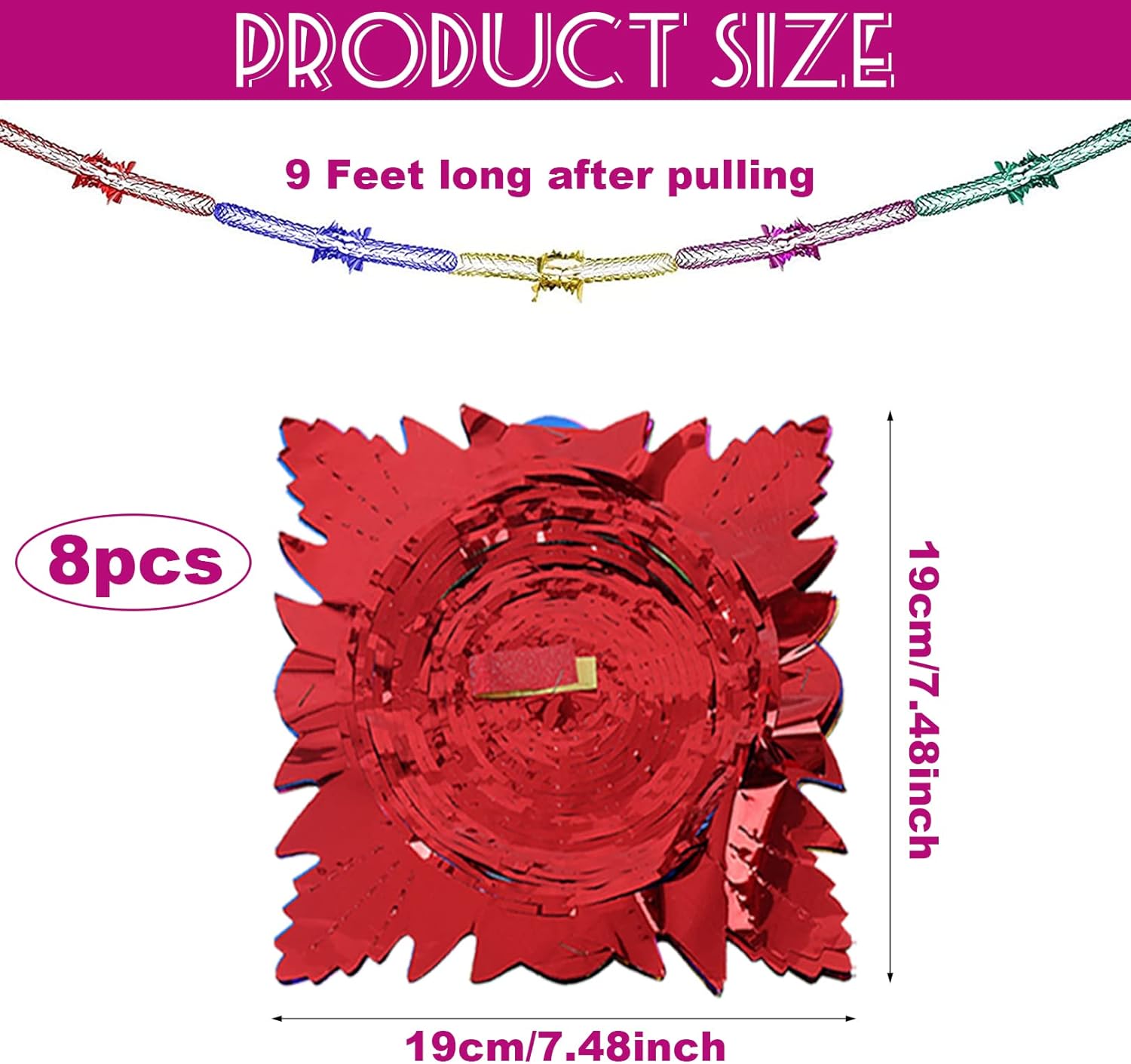 Christmas Hanging Decorations, Foil Garlands