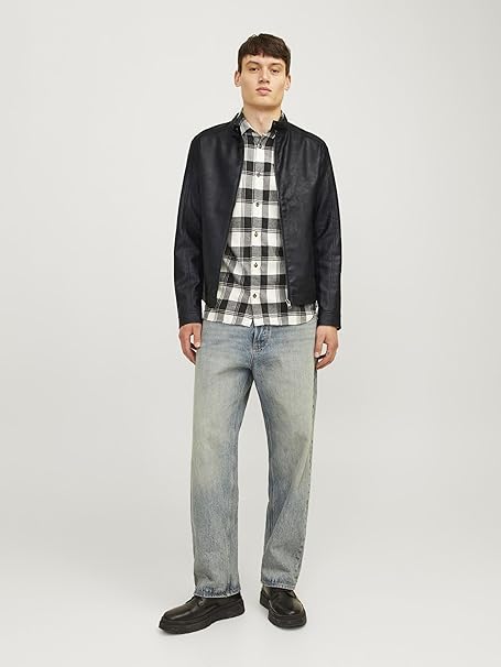 Men’s Black PU Biker Jacket