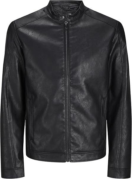 Men’s Black PU Biker Jacket