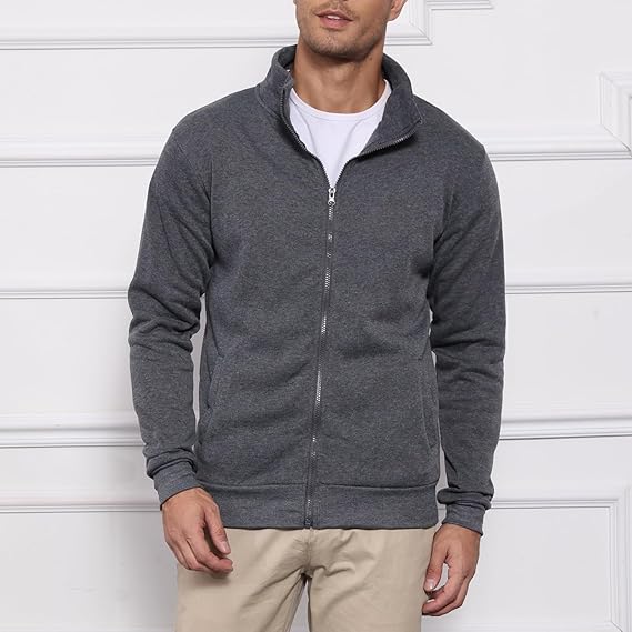 Men's Cardigans Full Zip Up Sweatshirt