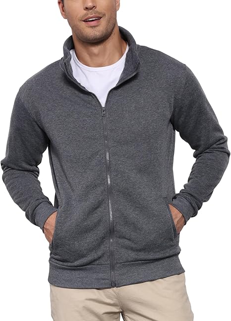 Men's Cardigans Full Zip Up Sweatshirt